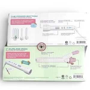 Mane Power Bottom Interchangeable Base + 1" Curling Iron Attachment NWT sealed